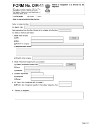 Fillable Online FORM No. DIR-11 - Registrationwala Fax Email Print -  pdfFiller